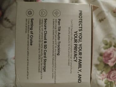 insta 360 qiymeti: Ağ rəngli, fırlanan korpuslu təhlükəsizlik kamerası. Led işiq, gecə — 12