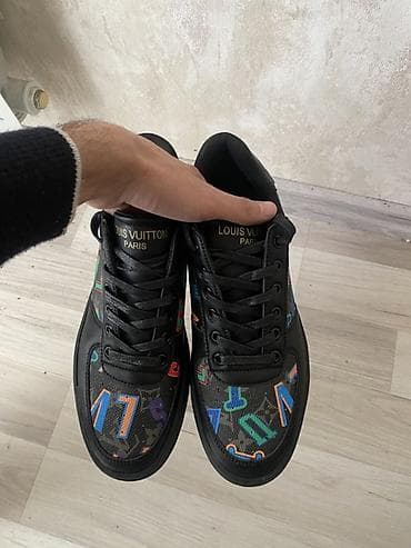 ayaqq: Məhsul: Kişi idman ayaqqabısı Təsvir: - Rəng: qara baza, çoxrəngli — 3