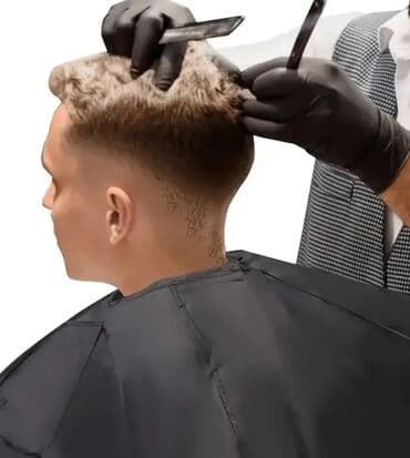 darsanval aparati faydaları: Bu saç kəsimi örtüyü saçların yerə düşməsinin qarşısını almaq üçün — 2