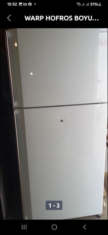 ikinci əl siyuducu: İşlənmiş 2 qapılı Sharp Soyuducu Satılır, rəng - Boz — 3