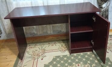 Вешалки: Masa – iş/ofis üçün - Material: laminat/LDSP (tünd qəhvəyi/maun rəng — 1