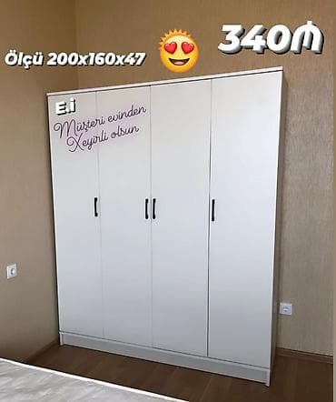 yataq otağı ucun dolaplar: Paltar dolabları, qarderoblar — 1