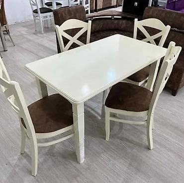 Yeni, Dördbucaq masa, 4 stul