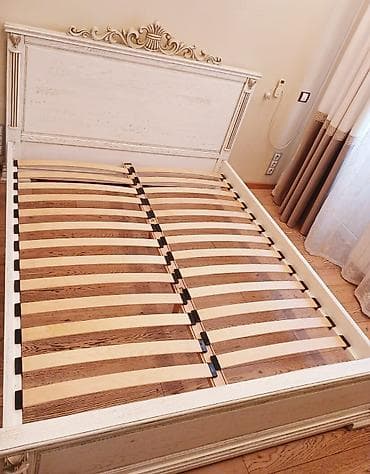 стол из массива дуба: Б/у, Двуспальная кровать, Россия — 3