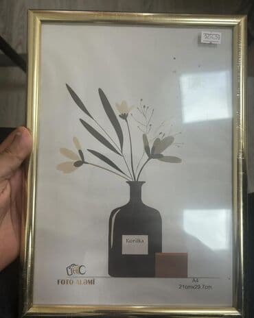 Комнатные растения: Fotolar və sənədlər üçün çərçivə dəsti - Müxtəlif ölçülər: 13x18 sm — 7