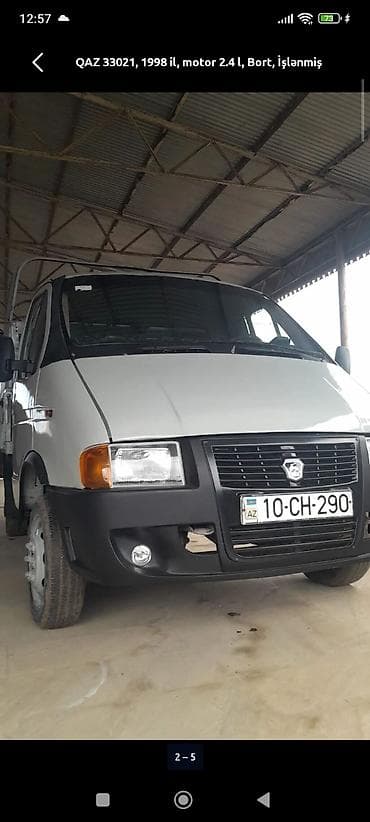 moto nəqliyyat: QAZ 1998 il, motor 2.4 l, Bort — 2