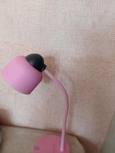 Ev saatları: Masaüstü LED stol lampası – çəhrayı - Yumşaq işıq yayan LED başlıq — 2