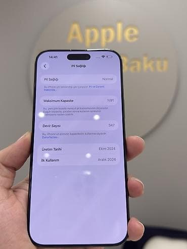 irşad electronics iphone x: IPhone 16 Pro Max, 256 GB, Black Titanium, Face ID, Simsiz şarj, Zəmanət — 9