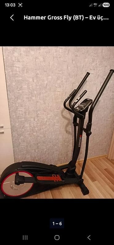 Hammer Cross Fly (BT) – Elliptik trenajor - Ev üçün kompakt, səssiz
