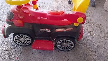 yagis ucun plas: Uşaq üçün minik maşını (itaqla idarə olunan) - Rəng: qırmızı-qara — 4
