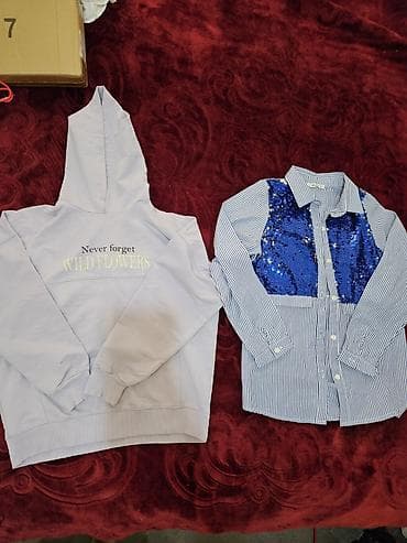 2 yas: Qız uşaqları üçün geyim dəstləri. İçində boy 150 sm (11, 12 yaş) və 60 — 9
