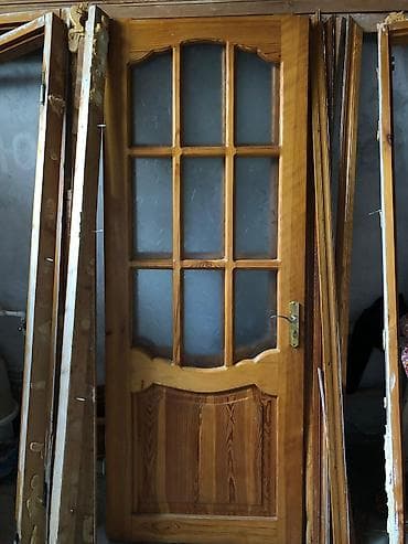 Напольные покрытия: Б/у Межкомнатная дверь 90х220 см С рамой, Без гарантии, Самовывоз — 1