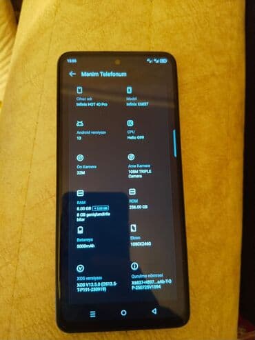 infinix gt 10 pro qiymeti irşad: Infinix Hot 40, 256 ГБ, цвет - Черный, Сенсорный — 5