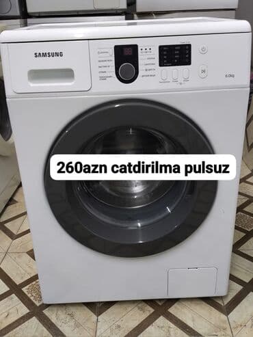 Paltaryuyan maşın Samsung, 6 kq, Avtomat, Qurutmasız, Kredit yoxdur