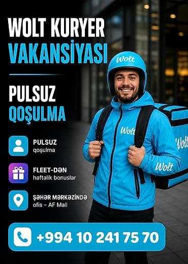 taksi operator: Sürücü-kuryer tələb olunur, Şəxsi nəqliyyat vasitəsi ilə, Ayda 2 dəfə ödəniş, Təcrübəsiz — 1