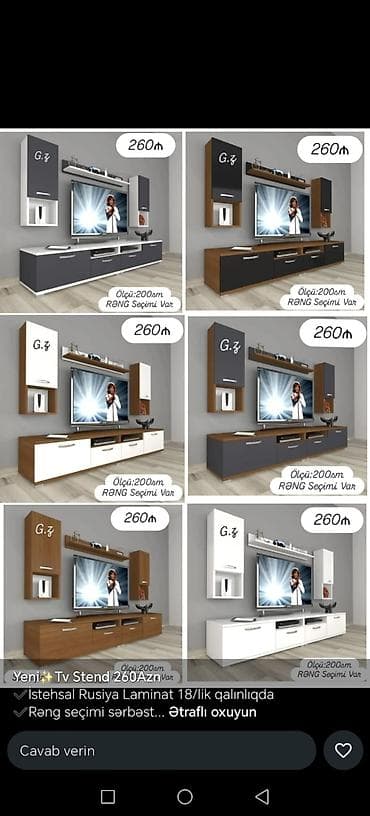 qab dolabi: Yeni, Düz TV altlığı, Polkalı, Laminat, Rusiya — 2