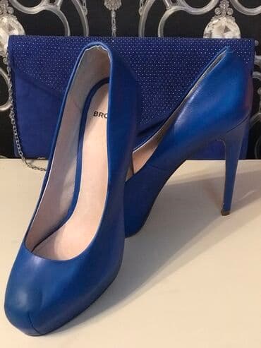 женские толстовки на молниями: Туфли, Размер: 39, цвет - Синий, Новый — 2