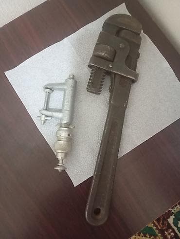 Ручные механические инструменты: Alət dəsti: boru açarı və şüşə/keramika kəsici kompas - Boru açarı — 2