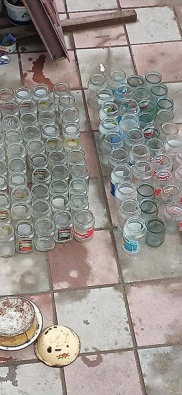 balaca pisik sekilleri: Şüşə bankaları 78 ədəd 700 qram 600qram hər cür ölçüdə qatığ — 1