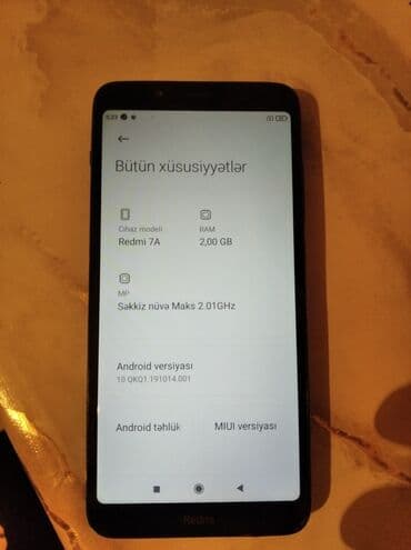 redmi ucuz: Xiaomi Redmi 7A 32 Yadas 2 Ram Ustada olmayib platan ustunde is — 2