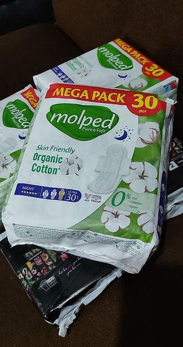 Ev və bağ: Molped Pure & Soft gecə gigiyenik bezləri – Mega Pack 30 ədəd. - — 1