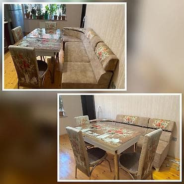 mətbəx divan: Metbex desti qiymət 250azn Kunc divan masa və 3eded stul təcili — 1
