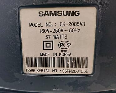 mini televizor: Samsung CK-2085VR kineskop televizor - Ekran: 20" (təxmini 51 sm) — 4