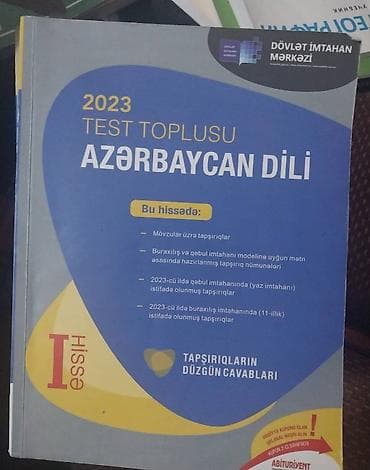sat test: Hər biri 3 manat
Testlərdə cavablar yoxdu! — 4