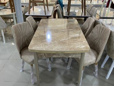 stulların satışı: Möhtəşəm ✨✨ Kuxna üçün stol stul dəsti 4 stul 1 açılan masa✨ Masa — 7