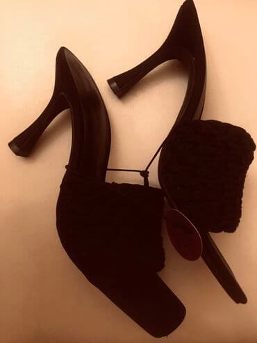 toy ucun ayaqqabilar: Sabo, Ölçü: 37.5, rəng - Qara, Yeni — 1