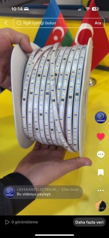 LED işıq lentləri – rulon - Tip: çevik LED zolaq (rulon şəklində) -