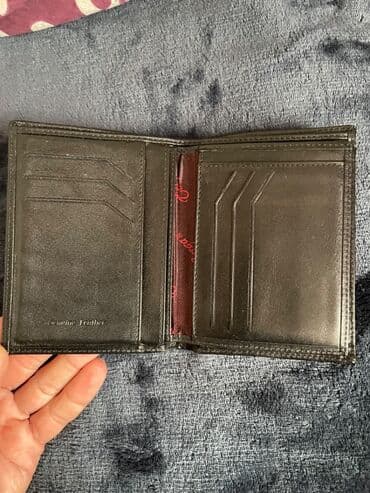 cüzdanlar: Pulqabı, Təbii dəri, İşlənmiş — 2