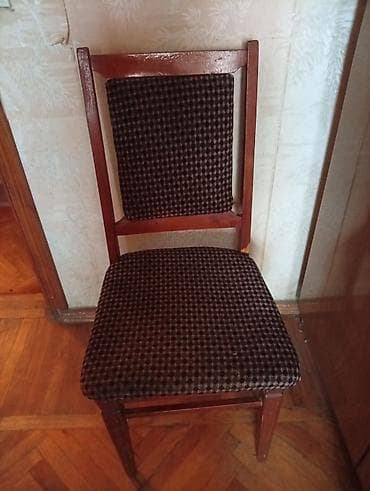 perla stul: Taxta karkaslı yumşaq oturacaqlı stul. 6 ədəd. - Material: bərk — 1