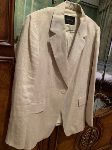 qara uzun don: Pencək, Massimo Dutti, Kətan, L — 3