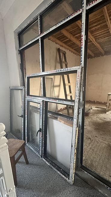 Antrasit Rəngli Premium PVC Pəncərə və Qapı Dəsti (Texnoline) Evdə — 2