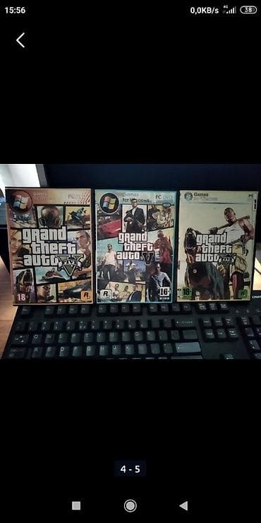 mini disk: Pc Kamputer Ucun GTA 5 Orginal 14 Disk Diskin qablari yoxdu evde — 4
