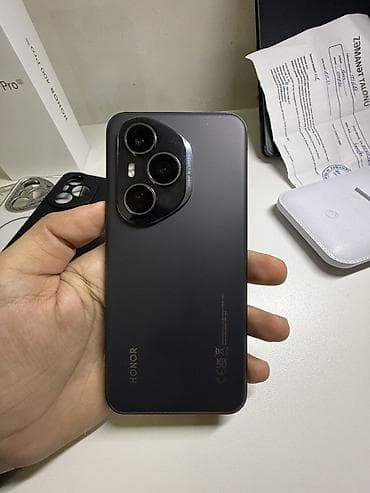 apple iphone 12 pro: Honor 400 Pro, 256 GB, rəng - Qara, Zəmanət, Barmaq izi, Face ID — 2