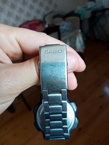 Смарт браслеты: Б/у, Наручные часы, Casio, цвет - Серебристый — 10