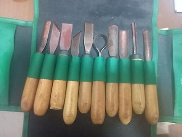 aletler alemi: Taxta oyma dəzgahı üçün peşəkar kəsici dəst - 9 ədəd oyma aləti — 2