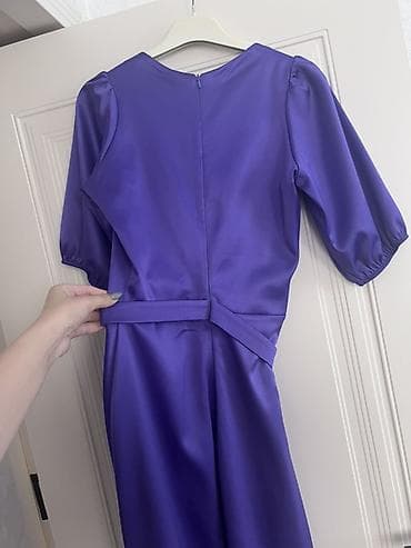 dress: Qumash moda evinin özəl hazırlanmış bənövşəyi rəngli zərif donu 36 — 4
