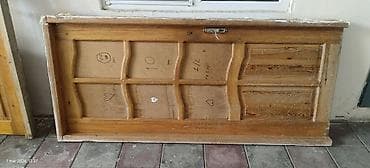 Bərkidici məhsullar: Ağac şüşəli qapı dəsti - Material: təbii ağac (şam tipli), laklı səth — 2