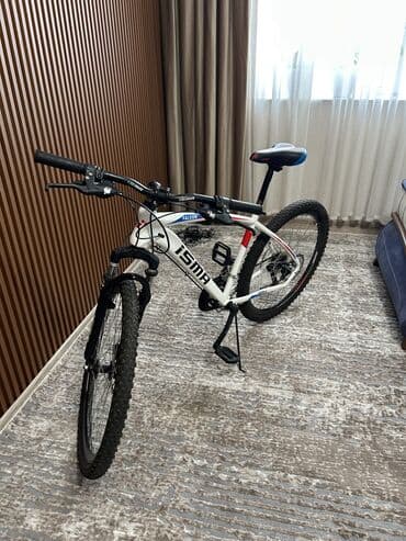 velosiped qiz ucun: (Tecili satilir) ISMA Falcon dağ velosipedi - Rəng: ağ gövdə, qara — 2