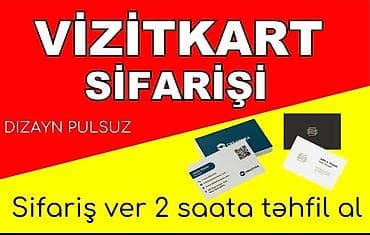 Vizitkart sifarişi – dizayn pulsuz - Professional vizitkartların — 1
