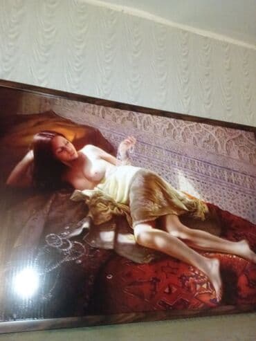 asan qiz şəkilləri çəkmək: Böyük ölçülü dekorativ tablo – şərq üslubunda interyer rəsmi. - — 1