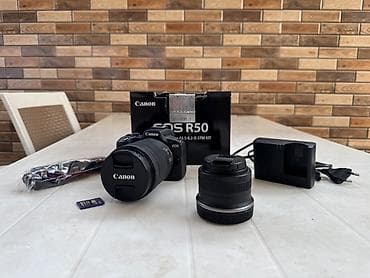 wifi extender: Canon EOS R50 + 24-105 RF lens + 18-45 RF lens — 2