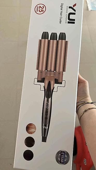 ТВ и видео: YUI Good Choice 25 mm Digital Hair Curler – 3 borulu dalğa verən saç — 1