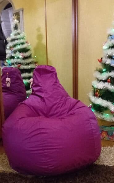 бесформенное кресло: Новый, Пуфик-кресло, Ткань, Нет кредита, Бесплатная доставка в черте города — 1