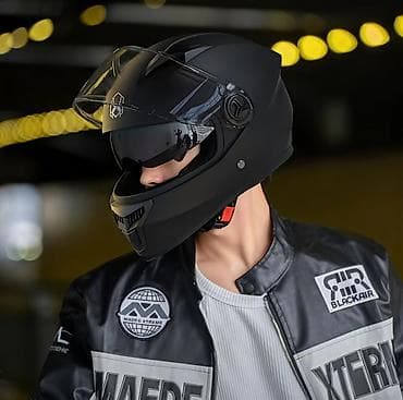 moped: Tam üzlü motosiklet dəbilqəsi – mat qara Xüsusiyyətlər: - Aerodinamik — 4
