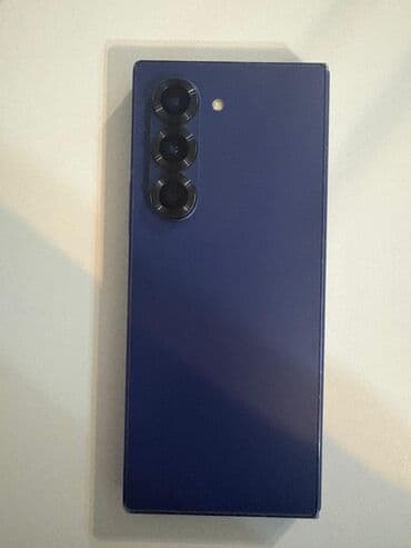 z fold 4: Samsung Galaxy Z Fold6, 256 GB, rəng - Göy, Zəmanət, Barmaq izi, Simsiz şarj — 1