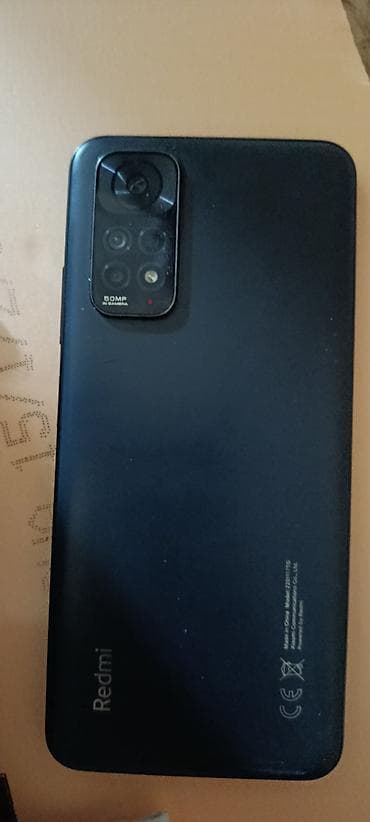 mini iphone x: Redmi Note 11, 128 GB, rəng - Qara, Barmaq izi, İki sim kartlı — 3